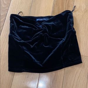Abercrombie and Fitch size small strapless velvet